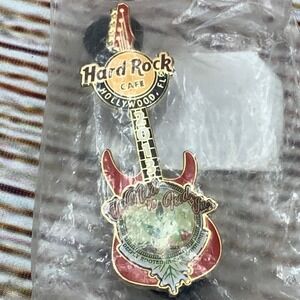 Hard Rock Cafe Hollywood Florida 2013 We Need‎ to Feed Guitar Pin